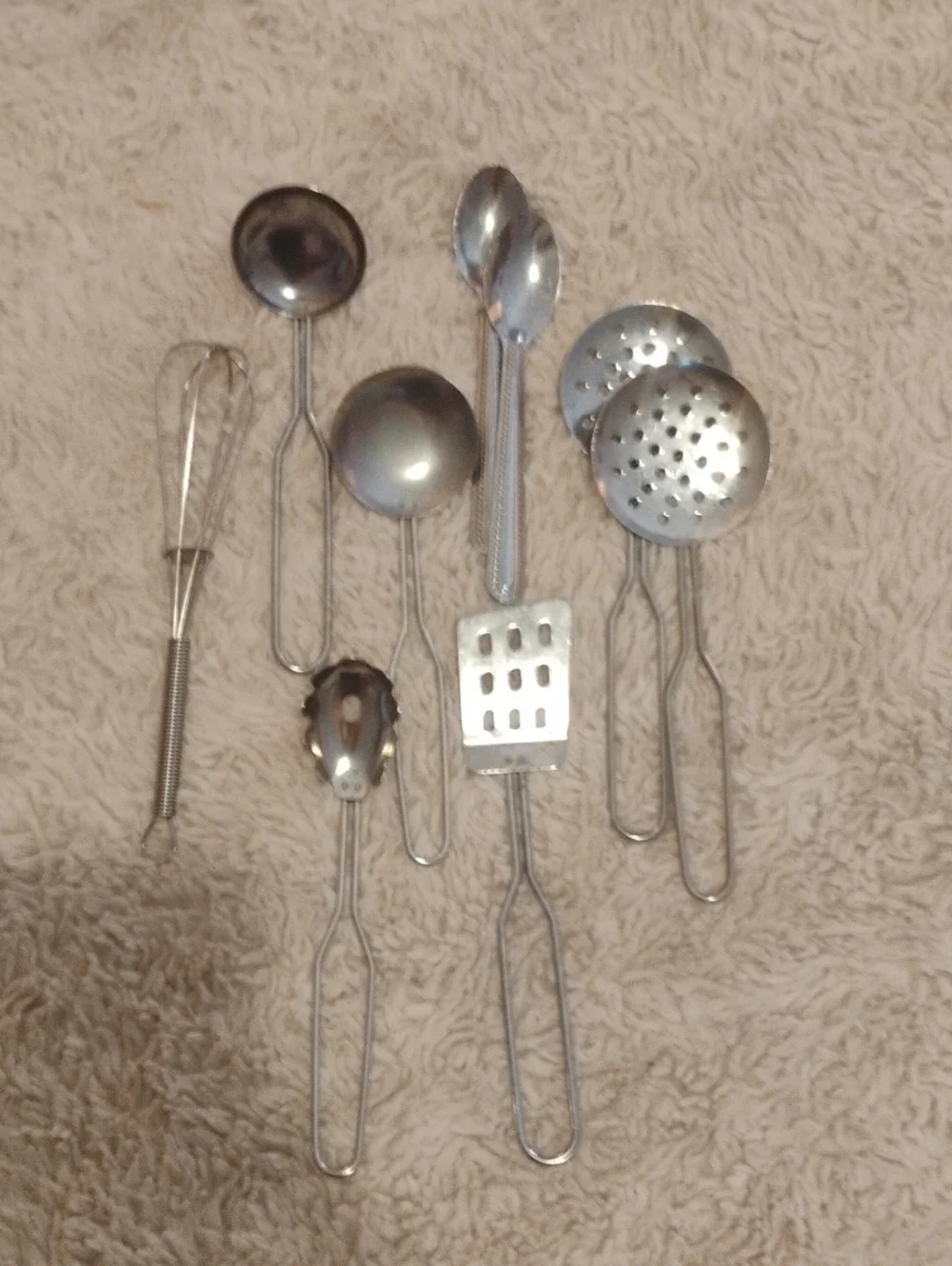 Stainless Steel Toy Cookware Set - Silver
